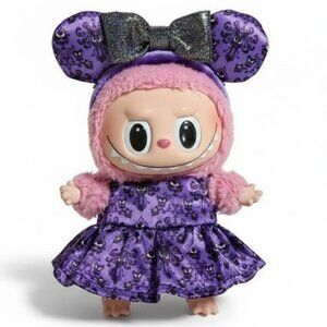 Disney Haunted Mansion Wallpaper Inspired Labubu Dress and Ears